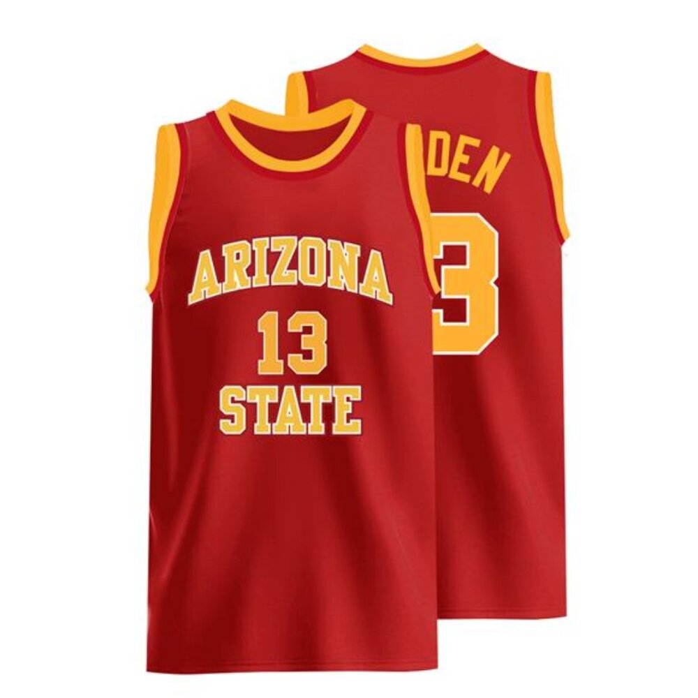NWT James Harden ASU Throwback Jersey Red #13 Arizona State Sun Devils
